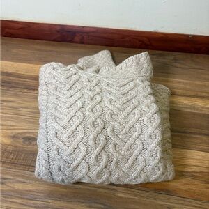 100% merino wool Aran Mor Irish Knit Sweater